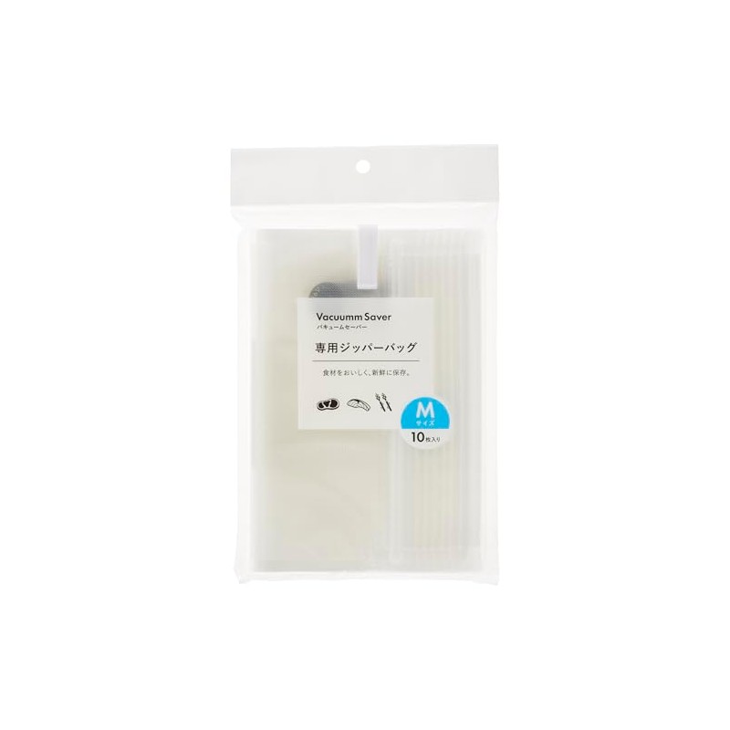 Ohm Electric COK-PSLFM1810C 08-5412 Vacuum Saver Dedicated Zipper Bag, M