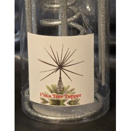 Hobby Lobby Tree Topper Silver Star Burst NIB