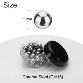 uxcell 50 Pcs 10 mm Bearing Balls Chrome Steel Ball G50 Precision Balls