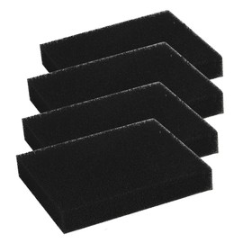 Pack of 4 Sponge Filter Carbon Filter for SOG Exhaust System Filters 517 000 1, 128 × 99 × 22 mm Activated Carbon Filter Filter for Thetford Door Variants Motorhome Caravan Toilet Replacement Filter