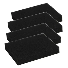 Pack of 4 Sponge Filter Carbon Filter for SOG Exhaust System Filters 517 000 1, 128 × 99 × 22 mm Activated Carbon Filter Filter for Thetford Door Variants Motorhome Caravan Toilet Replacement Filter