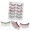 Baluue 3sets Realistic Makeup Lashes Wispy False Lashes Natural Party