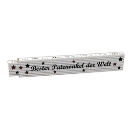 Ruler "Bester Patenonkel der Welt" - Gift - Birthday - Christmas