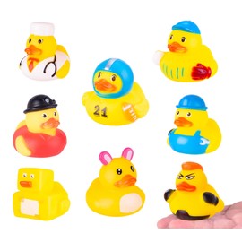 Rubber Ducks in Bulk Assortment Jeep Ducks for Ducking, Small Rubber Duckies for Toddler Baby Bath Toys Floater Rubber Duck Bath Pool Toys Kids Party Favors Birthday Gifts