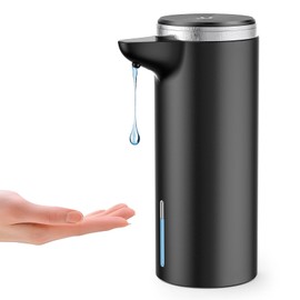 Seawah Automatic Dish Soap Dispenser (Upgrade Auto & Manual Modes) - Adjustable Volume for Thick & Thin Liquid - IPX7 WaterProof - USB C Rechargeable Touchless Hand Soap Dispenser for Kitchen Bathroom