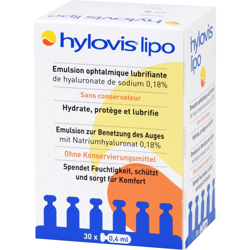 Hylovis lipo Augentropfen Einzeldosispipetten, 30X0.4 ml