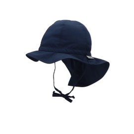 Sterntaler Unisex Baby Sun Hat with Neck Protection (Sun Hat With Neck Protection) - Blue (Navy) Not Applicable, size: 45