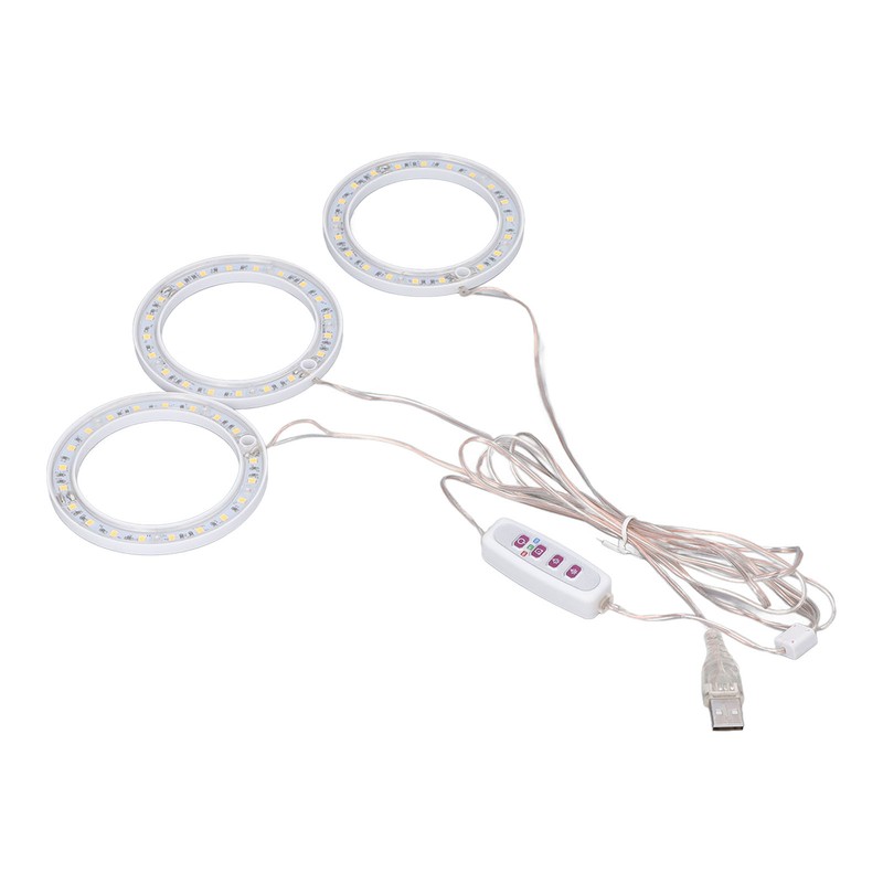 LED Plant Grow Lights Full Spectrum USB Growing Light Timing