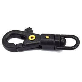 Swivel Plastic Snap Hook for Weave Paracord Lanyard Black 25 Pack