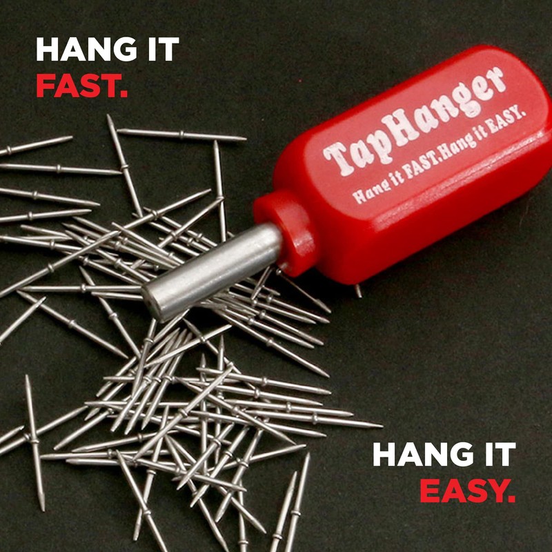 TapHanger Picture Frame Hanging Kit for Drywall - Hang Wooden