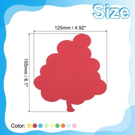 PATIKIL Bulletin Cutouts Paper, 180 Pcs Grape Shaped Bulletin Board Paper Cut Outs Decorations for Classroom DIY Crafts Projects Party Supplies, Multicolored