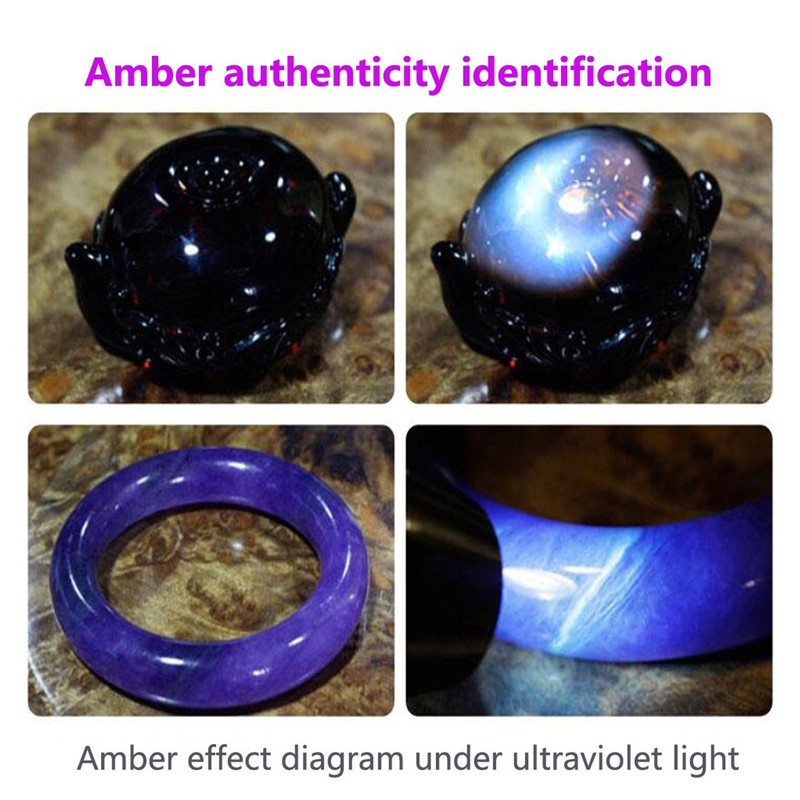 365nm UV Flashlight 2 in 1 LED White and Ultraviolet