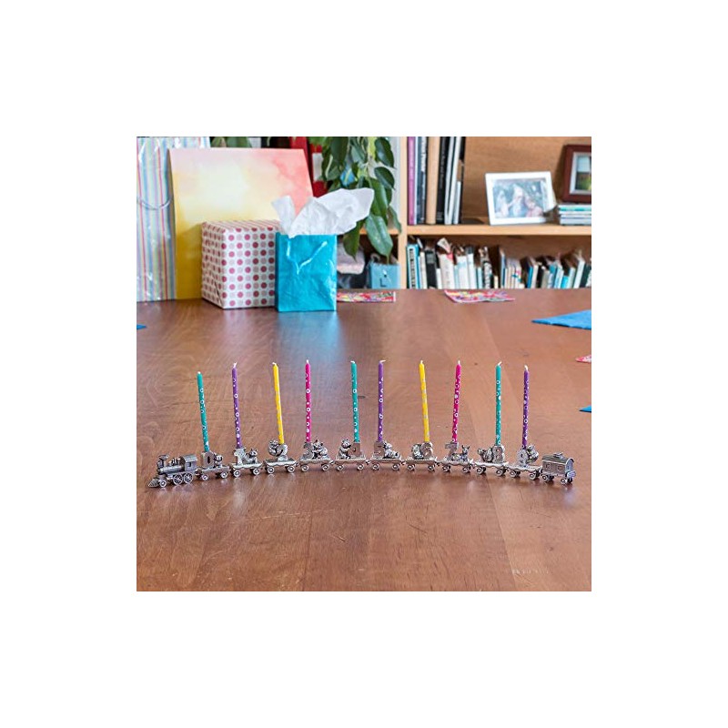 DANFORTH - Birthday Train Candleholder (2 - Mouse) - Handcrafted