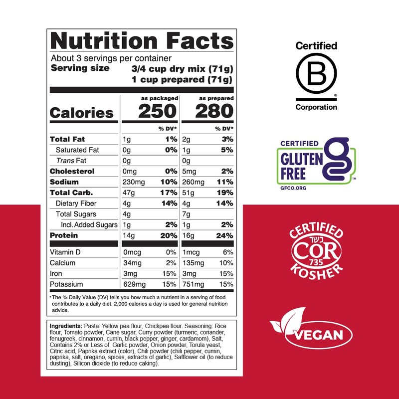 Chickapea One Pot Chickpea Pasta - Creamy Tomato Curry -