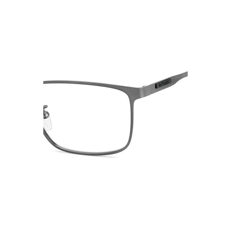 POLAROID Model PLD D494/G Men's Rectangular Metal Eyeglass Frame (Includes