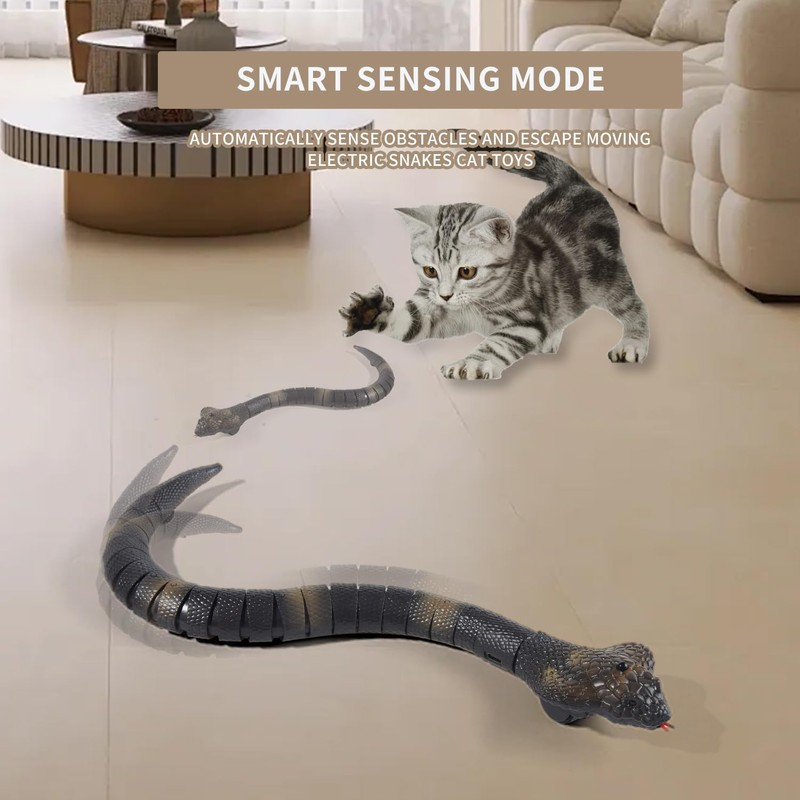 Remote Control Snakes Realistic Rc Snake Prank Cobra Rechargeable Smart