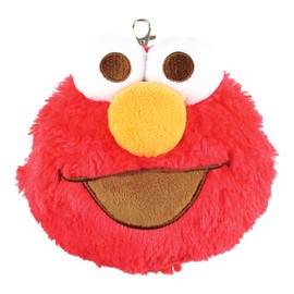 Tees Factory SS-5544084EL Sesame Street Plush Pouch with Pass Case Elmo H 5.5 x W 5.9 x D 2.6 inches (14 x 15 x 6.5 cm), Elmo