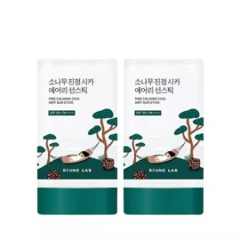 Sangpum Sangse Chamjo 라운드랩 소나무 진정 시카 에어리 선스틱 19g 더블기획 Round Lab Pine Tree Calming Cica Airy Sunscreen Stick 19g Double Plan
