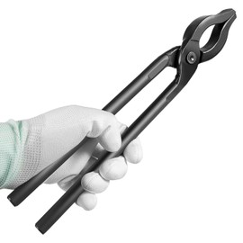 0004930-300 Blacksmiths' Tong For Holding Hot Steel Firmly Fit Blacksmiths Flat Clip Forging Tongs(300mm)