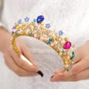 YBSHIN Rhinestone Headband Gold Crystal Hair Band Pearl Hair Hoop