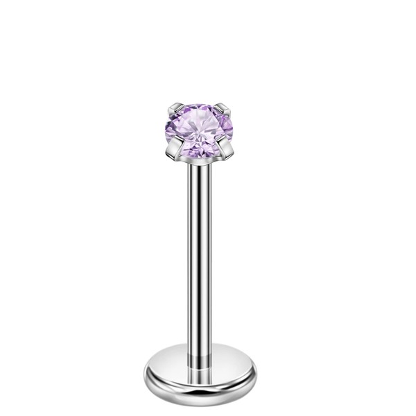 FANSING Threadless Nose Stud 20g 8mm Labret Surgical Steel Cartilage