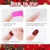 Christmas False Nails, 24 Pieces Christmas Red False Nails Set,