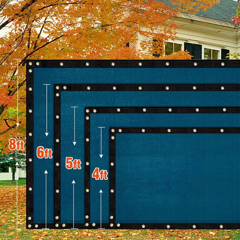 iCover 6x50ft Privacy Screen Fence, Outdoor Fencing Panels, Garden Windscreen