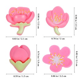 12pcs Floral Fridge Magnets Flower Fridge Magnet Cute Magnets Kawaii Whiteboard Magnets for Locker Decorations Colorful