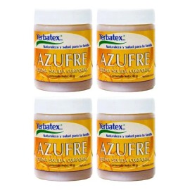 Pack 4 Pomadas De Azufre Frasco De 40g C/u