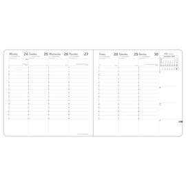 Quovadis qv014pp2 Notebook Diary "Executive Prince of the Star" (Week Vertical Begins December 2025, Square Size 6.3 x 6.3 inches (16 x 16 cm), Rose [Non-sale Calendar Included]