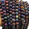 ABCGEMS High-Flash Galaxy Tiger Eye Beads from Africa (Blend of