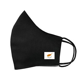 inking house Set of 4 x Cyprus Flag Cotton Face Mask Protective Covering Washable Reusable Breathable Cover Cypriot Flag