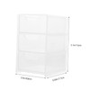 GLEAVI Multi Functional Acrylic Drawer Organizer Compartment Desk Storage Box