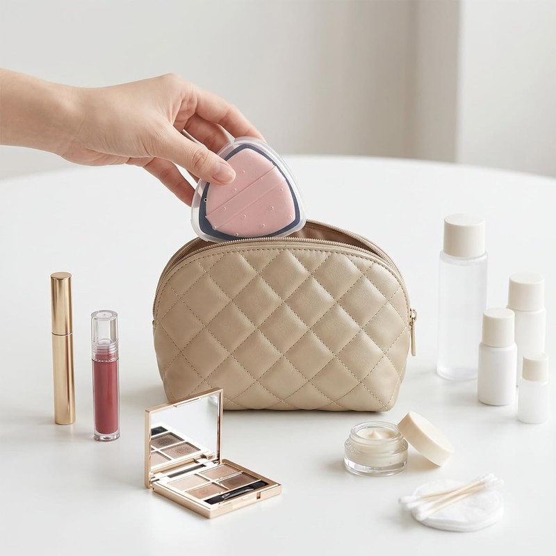Makeup Sponge Holder, Compact Lightweight Accessory for Travel and Daily