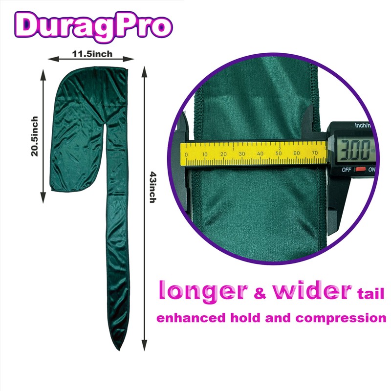 DuragPro Silk Durag for Men and Women, Silky Satin Do