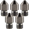 MMOBIEL 5 Pcs 0.4mm Hardened Steel MK8 3D Printer Nozzles