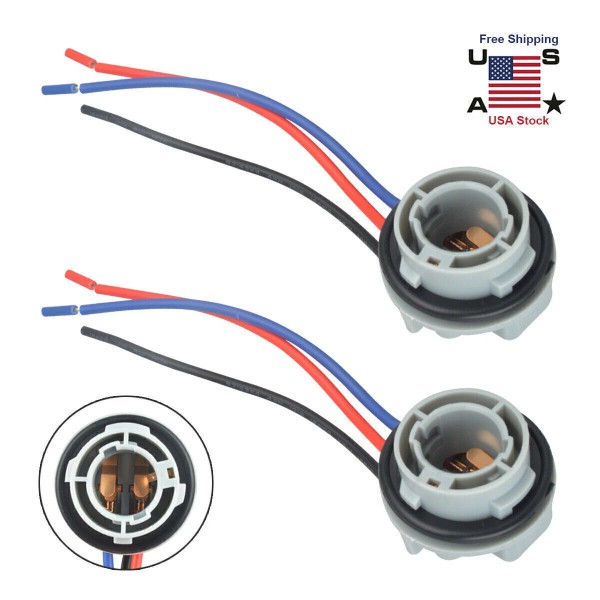 GEARZAAR 2pc 1157 2357 LED Stop Brake Turn Light Bulb