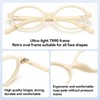 Dollger Oval Blue Light Glasses for Women Men Fashion Retro