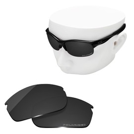 OOWLIT Replacement Sunglass Lenses for Oakley Commit SQ OO9086 Black Dark Gery Polarized