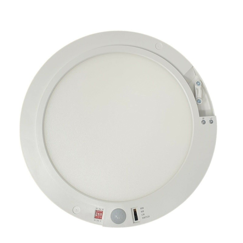 UKEW 18W PIR Ceiling Panel Light - LED Round Flush