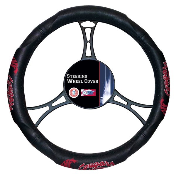 Washington State Cougars Steering Wheel Cover, 14.5"-15.5"
