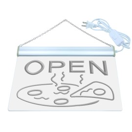 ADVPRO Open Pizza Display Cafe LED Neon Sign Yellow 12" x 8.5" st4s32-i496-y