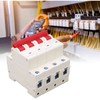 4P Miniature Circuit Breaker DIN Rail Mounting Overload Protection Switch