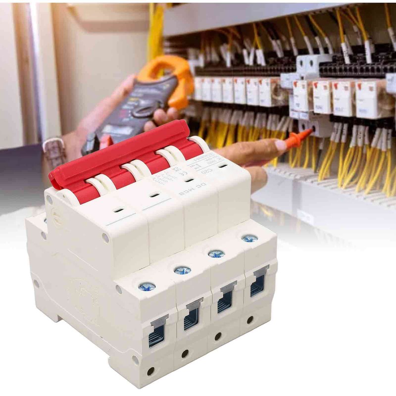 4P Miniature Circuit Breaker DIN Rail Mounting Overload Protection Switch