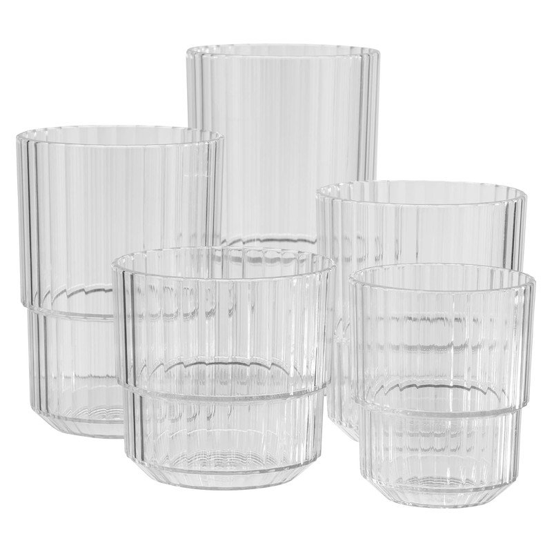 Buddy's Bar Set of 6, High-Quality 220 ml Tritan Plastic