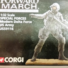 Delta Force Special Forces U.S. Army Hand Painted Metal Figurine 1:32 Scale Limited Numbered Edition By Corgi