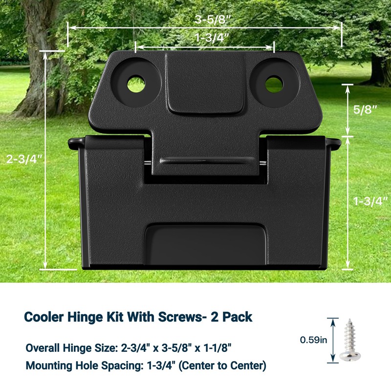Cooler Replacement Hinges Compatible with Igloo BMX 25, 52 &