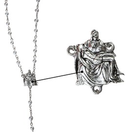 Trinity Church Supply Pieta Rosary, Religious Easter Gifts, 19 Inches