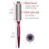 PERFEHAIR Small Round Hair Brush for Blow Drying With Soft