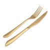 Matte Gold Silverware Set, 20-Piece Stainless Steel Flatware Set, Kitchen